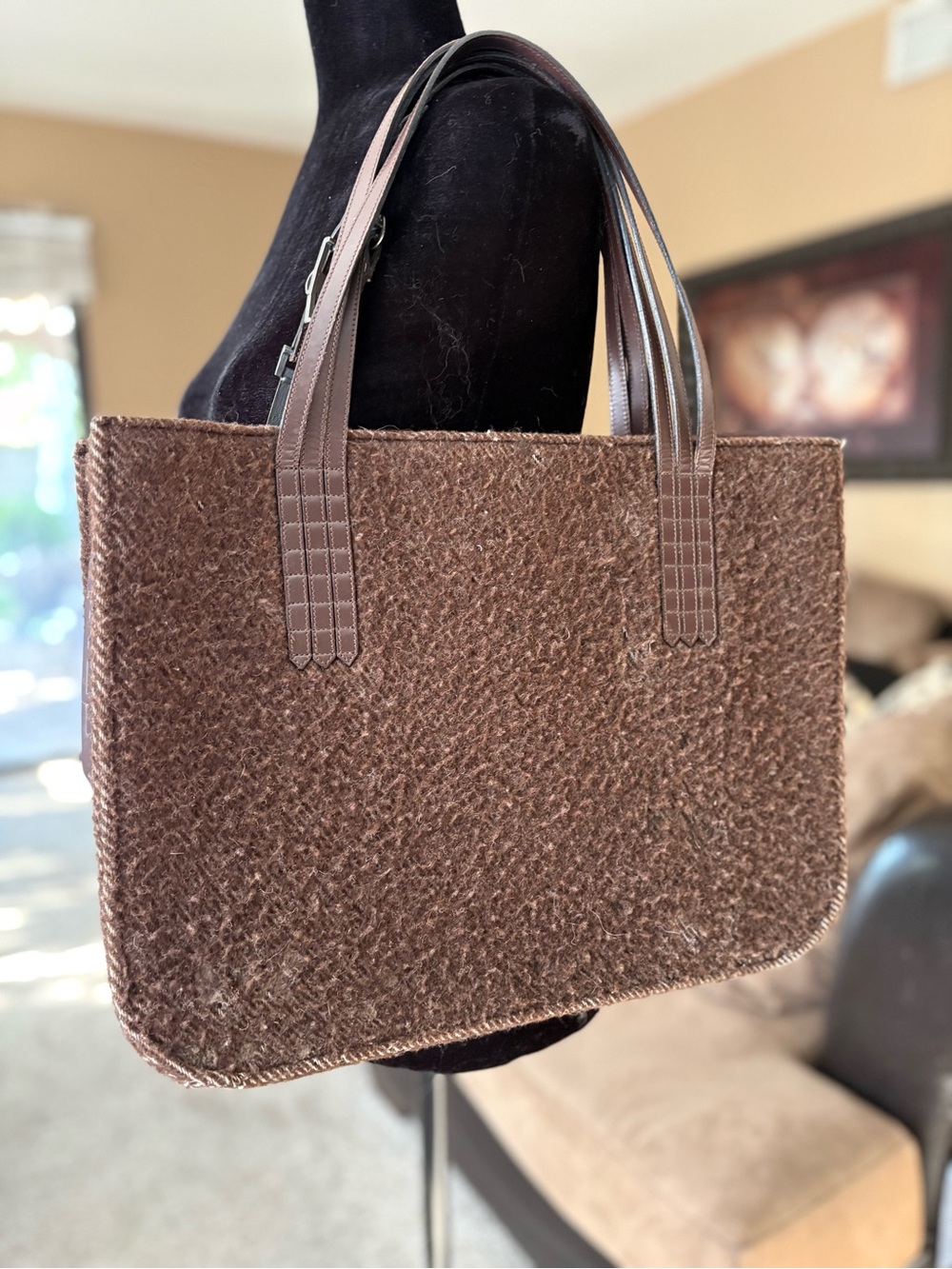 Chanel Wool Shopper Tote Bag